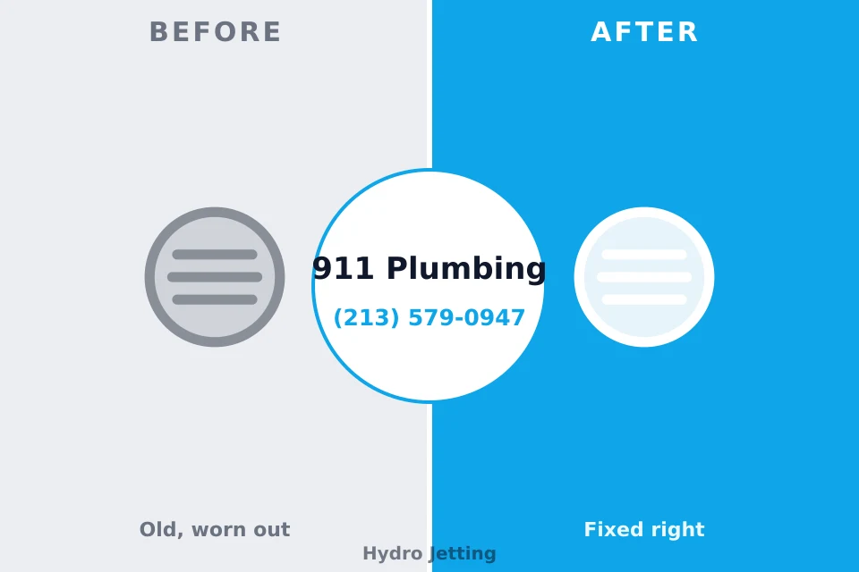 Before and after: plumbing company Roslyn, NY
